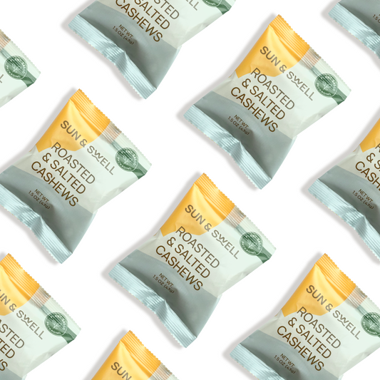 DRY ROASTED & SALTED CASHEWS - 24 X 1.5OZ SNACK PACKS