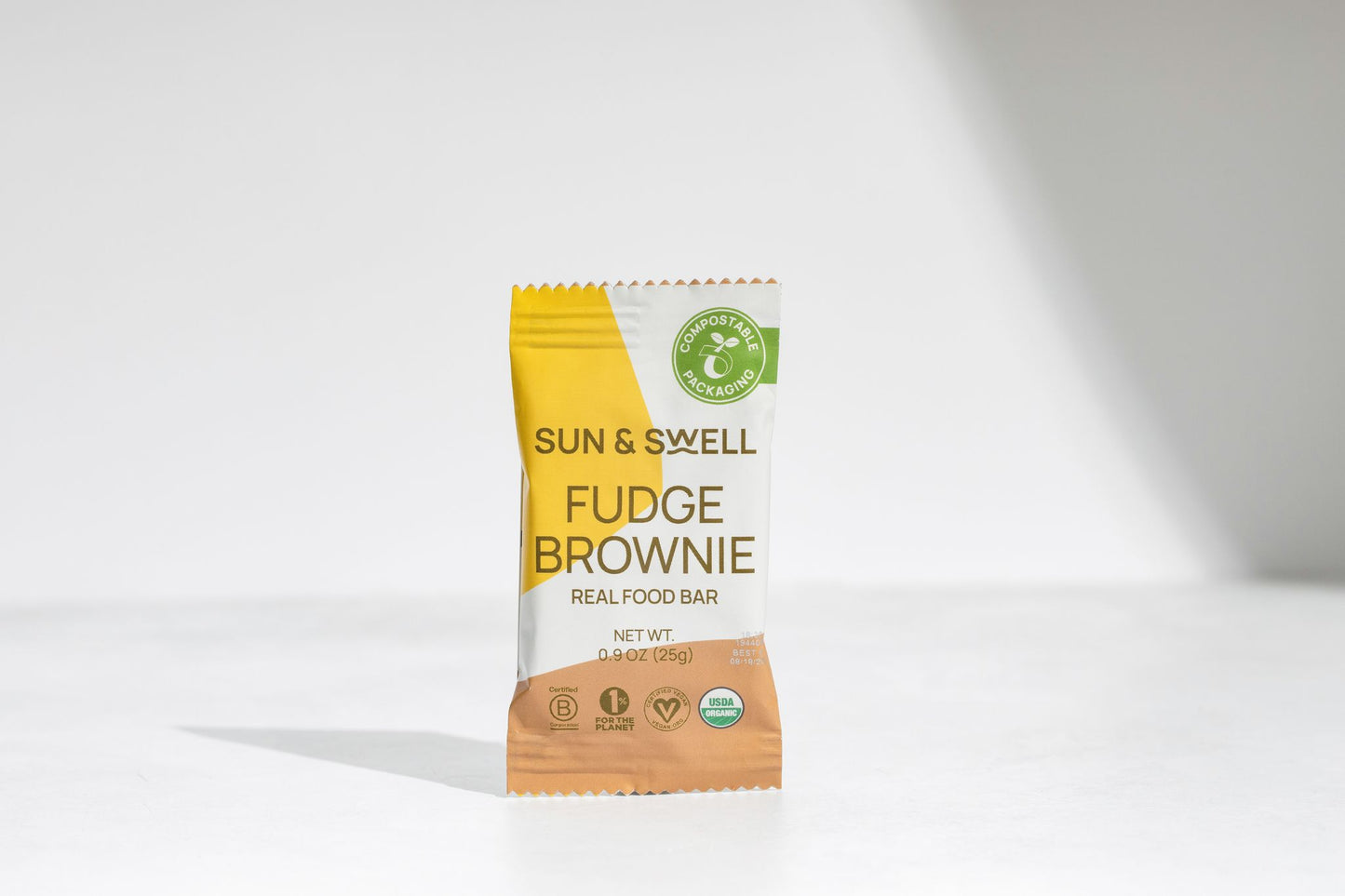 FUDGE BROWNIE REAL FOOD BARS - 12 X 0.90OZ BARS