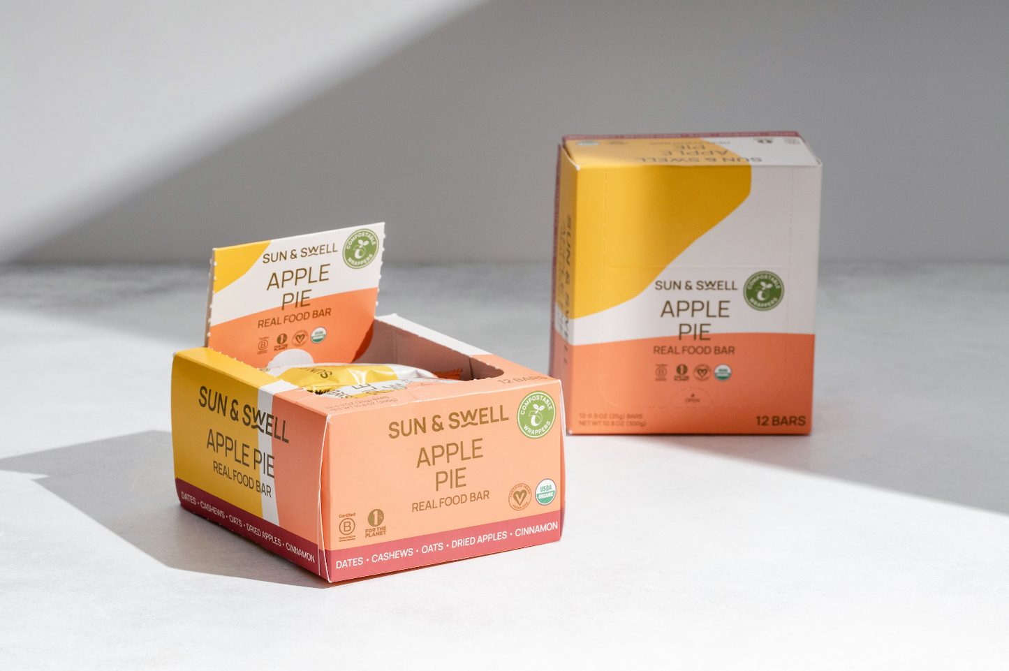 APPLE PIE REAL FOOD BARS - 12 x 0.90OZ BARS