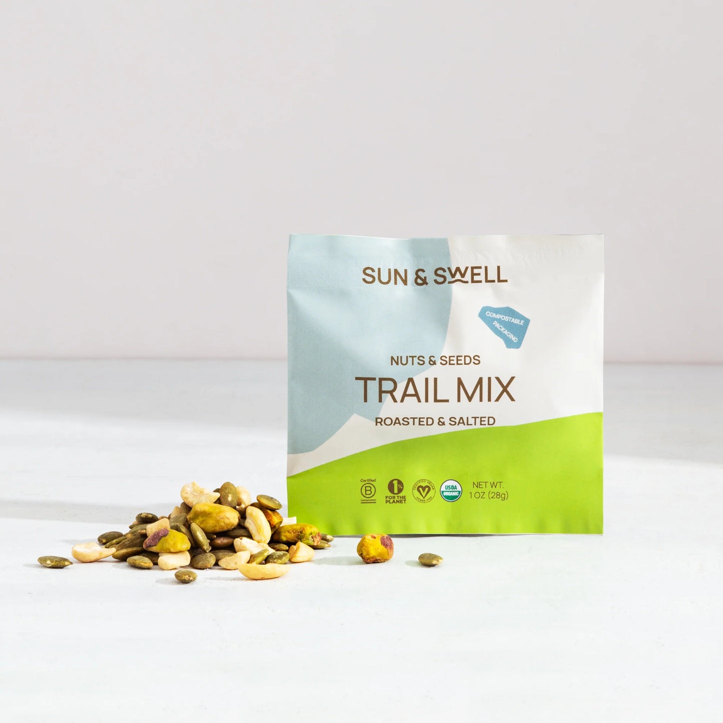ROASTED NUTS & SEEDS TRAIL MIX - 96 X 1OZ SNACK PACKS
