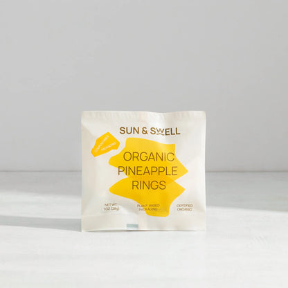 ORGANIC PINEAPPLE RINGS - 24 X 1OZ SNACK PACKS